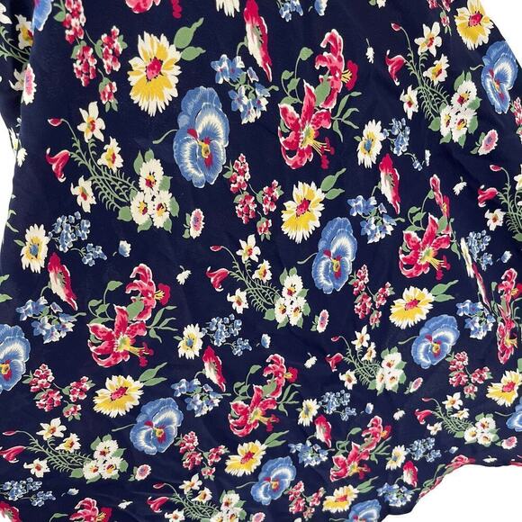 Vintage 90’s Herman Geist Mini Skirt Colorful Floral Spring Summer 6 Petite - Picture 4 of 9